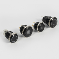 Interrupteur à bouton-poussoir momentané en laiton IP65 de 22 mm, 1NO NC, type à visser
