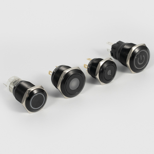 Interrupteur à bouton-poussoir momentané en laiton IP65 de 22 mm, 1NO NC, type à visser - Product Image 2