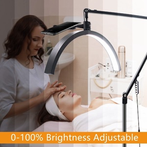 Có thể điều chỉnh chiều cao điều khiển từ xa LED ánh sáng nửa mặt trăng Đèn sàn bánh xe cho Beauty Salon massage cạnh giường ngủ làm đầy sàn Light-E27 - Product Image 2