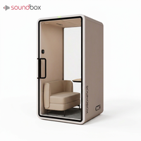 Cabine de bureau insonorisée mobile et silencieuse, cabine téléphonique portable pour l'attention et les réunions