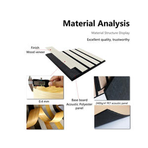 Panneau mural acoustique en bois MDF Qianqiao moderne, imperméable, réduction du bruit de 90 %, pour la maison, le bureau et la chambre - Product Image 5