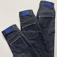 Jean Homme Selvedge Japonais Original Brut à Boucle Arrière Sur Mesure, Coupe Droite Ample Décontractée, Vintage, Évasé