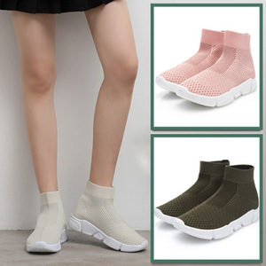 Oemtailor-Calcetines con cojín para hombre, zapatillas deportivas de malla para correr al aire libre, PVC - Product Image 2