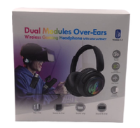 Casque de jeu sans fil professionnel 2.4GHz Casque antibruit supra-auriculaire avec faible latence pour les joueurs
