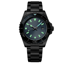 Unidirectional Rotating Bezel Diver Automatic Watch with Date Window and Steel Bracelet for Mens Sports Daily Longinesing - Product Image 2