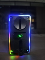 Accepteur de pièces multi-monnaies S-802D, sélecteur de pièces en plastique avec lumière LED pour machine de jeu d'arcade et distributeur automatique