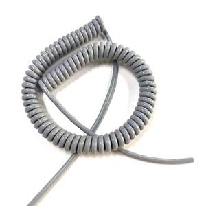 Độ đàn hồi cao <span class=keywords><strong>2</strong></span> lõi 0.5mm2 xoắn ốc cuộn cáp màu xám mùa xuân dây điện cho kính thiên văn - Product Image 5