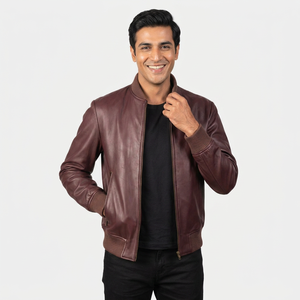 OEM Customized Cow Skin <b>Leather</b> <b>Jacket</b> Unisex Premium Quality Stand Available All Sizes Colors Top Selling <b>jacket</b> for <b>men</b> - Product Image 1