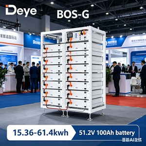 Nouvelle version améliorée Deye BOS-G Pro LiFePO4 ESS 5,12 kWh Unité de base 87 kWh évolutif (1,4x BOS-G) pour la sauvegarde à domicile - Product Image 1