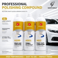 Nouveauté North Wolf AG3 Fast Cut Compound 3 en 1, polissage de peinture automobile en plastique, correction de la peinture, 500 ml/1 L