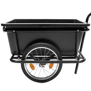 Grand plateau en plastique <span class=keywords><strong>Chariot</strong></span> à main Outil utilitaire Transport <span class=keywords><strong>Chariot</strong></span> à bagages Vélo Cargo Remorque - Product Image 4