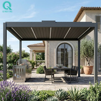 Pergola extérieure automatique personnalisée QINGYING avec structure en aluminium pour barbecue