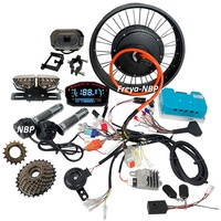 Moteur de moyeu de vélo électrique à pneus larges QS205 50H 72V5000W avec contrôleur Fardriver ND72680 pour vélo Super-73, patte de fixation 150/170/190mm