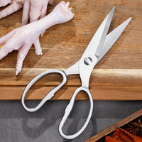 Ciseaux de cuisine écologiques en acier inoxydable, multi-usages, pour la volaille, avec boîte cadeau EVA pour couper les os de poulet