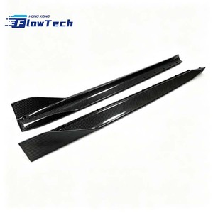 Kit de jupes latérales en fibre de carbone style MP pour BMW G80 M3 G82 M4 – Amélioration aérodynamique complète, fibre de carbone brillante, matériel inclus - Product Image 3
