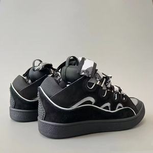 Combinaison de couleurs noir et blanc, nouvelles chaussures pour hommes à la mode, chaussures de créateur luxueuses, confortables, semelle épaisse, chaussures polyvalentes pour femmes - Product Image 2