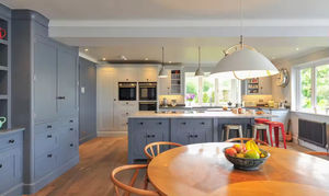 Vermont intero casa prezzo di fabbrica su misura classico blu in legno modulare armadi da cucina Set Design armadio da cucina <span class=keywords><strong>vendita</strong></span> - Product Image 6