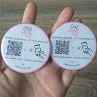 Etiqueta de menú de toque NFC con código QR grande de 100mm para Pedidos Automáticos en restaurantes, hoteles, tiendas, aeropuertos