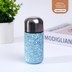 กระติกน้ำสุญญากาศไทเทเนียมแท้ 150 มล. 5 ออนซ์  แบบพกพาเคลือบผิวธรรมชาติ - Product Image 6