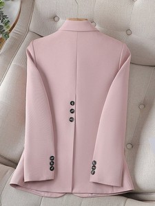 ファッション1つのボタン長袖プロの小さなスーツフォーマル女性のワークコートブレザー - Product Image 3