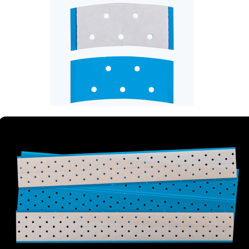 White - Long strips with holes