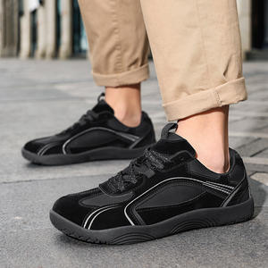 Nouvelle conception, chaussures de danse décontractées légères en cuir <span class=keywords><strong>vegan</strong></span> PU, édition large, lacets, chaussures de skate décontractées pour hommes et femmes - Product Image 4
