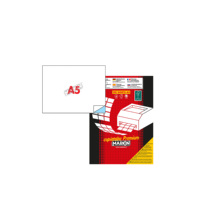 Lot de 10 boîtes de 100 feuilles d'étiquettes adhésives format A4 avec marge autocollante pour imprimantes - Adhésif permanent blanc