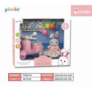 Playset di coniglio educativo certificato Mini per 2-4 anni durevole PP plastica facile Grip Design personalizzabile giocattoli per bambini - Product Image 1