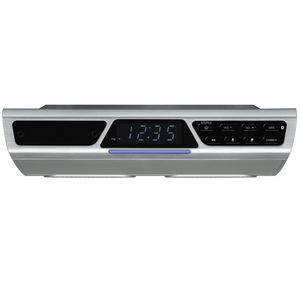 Radio FM Bluetooth sous l'armoire avec lumière de travail LED et haut-parleur mains libres, affichage de l'horloge LED, haut-parleur 2W×2, adaptateur secteur - Product Image 1