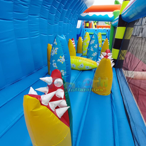 Combo de tobogán de gorila seco y húmedo comercial al aire libre, casa de rebote inflable para niños, carrera de obstáculos inflable para adultos - Product Image 6
