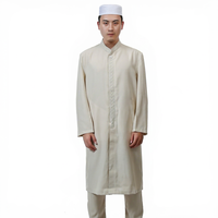 Thobe pour homme doux et respirant, Dishdasha islamique, Robe arabe confortable et ample, Vêtement modeste