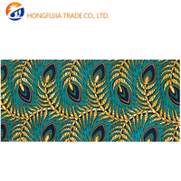 Kain Organza Poliester 100% Tenun Batik Lilin Afrika, Anti-Pilling, Ringan, untuk Dekorasi Pakaian, Gorden, dan Kemeja