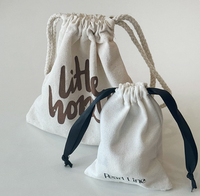 Sacs à poussière en coton et lin recyclables personnalisés avec fermeture à cordon pour emballages cadeaux écologiques et utilisation en vente au détail