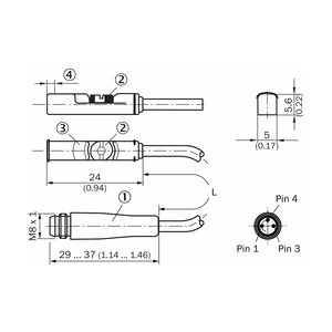 Mới & nguyên bản | Cảm biến xi lanh bị bệnh: mzt8 | MZT8-03VPS-KP0 | thứ tự số: 1044458 - Product Image 3