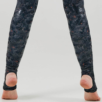 Pantalon de pole dance à motif personnalisé Leggings collants de scène pour femmes en silicone à plumes antidérapantes à motif phénix