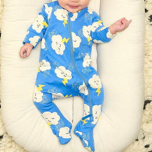 Combinaison bébé en coton biologique Jersey, pyjama pour nouveau-né, pyjama bébé personnalisé, fermeture éclair bidirectionnelle écologique, combinaison bébé, vêtements pour nourrissons - Product Image 3