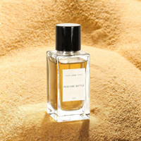 Flacon de Parfum en Verre Carré de Luxe Personnalisé et Rechargeable, 30 ml, 50 ml, 100 ml, Bouchon en Bois, Bouteilles Vides avec Vaporisateur et Coffret