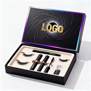 Caja de Papel Ecológica y Sostenible para Pestañas, Caja de Embalaje Magnética de Lujo, Logotipo Personalizado, Juego de Maquillaje de <span class=keywords><strong>Belleza</strong></span>, Caja de Regalo - Product Image 1