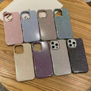Pour iPhone 16 pour Apple 15Pro Max nouveau style luxe étoile paillettes étui de téléphone portable aspiration magnétique dur PC TPU couvertures arrière - Product Image 1