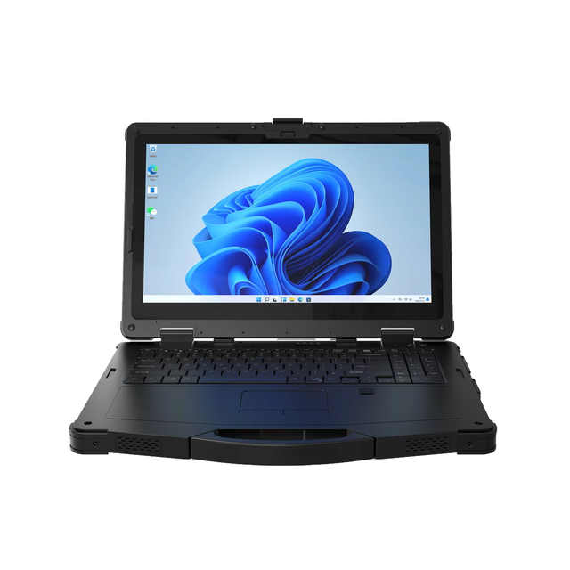 15.6" AI PC Rugged Laptop 1000 Nits 5G GPS IP65 Waterproof Mil Spec Durable Heavy Duty Robust Tough Hardened Computer