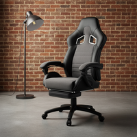 Chaise de Direction Ergonomique en Cuir avec Fonction Inclinable, Hauteur Réglable, Base Coulissante - Design Traditionnel