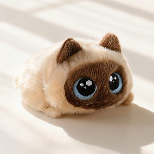 Peluche Gatto Loaf Personalizzabile con Logo, 15cm, <span class=keywords><strong>Occhi</strong></span> <span class=keywords><strong>Grandi</strong></span>, Giocattolo Kawaii per Decorazione Ufficio e Antistress - Product Image 2