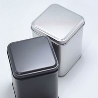 Boîte de conserve rectangulaire hermétique personnalisée pour thé, qualité alimentaire, impression offset CMYK, emballage recyclable pour sucre et chewing-gum