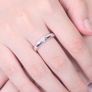 Anneaux de promesse en argent sterling 925, design élégant et simple, bijoux pour les mariages - Product Image 6