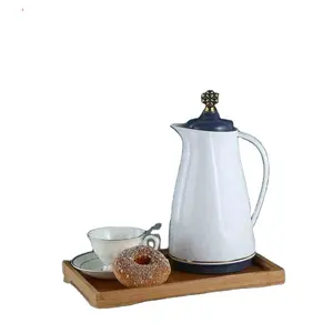 SUNLIFE Unique Arabic Coffee Pot PP Corpo Rosa Vidro Recarga Parafuso Tampa Garrafa De Vácuo Garrafa Térmica