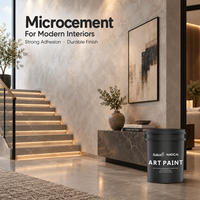 Revêtement mural microciment magique tout usage, imperméable et sans joint, type pâte, pour la rénovation des pièces humides et des zones de douche
