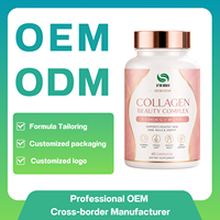 Capsules de collagène OEM ODM avec vitamine C, biotine, complément alimentaire pour la santé de la peau, des cheveux, des ongles et des articulations, 60 capsules