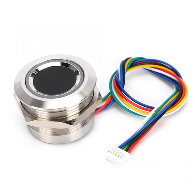 R503 Circular Capacitive Fingerprint Identification Module with 2-Color Ring Indicator Light Capacitive Fingerprint Scanner