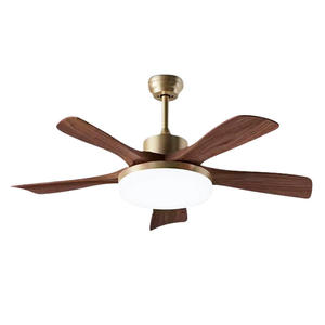 <span class=keywords><strong>Ventilador</strong></span> <span class=keywords><strong>de</strong></span> <span class=keywords><strong>Techo</strong></span> Retro con Luz en Madera <span class=keywords><strong>de</strong></span> Nogal Antiguo y Madera Maciza, Iluminación <span class=keywords><strong>de</strong></span> Espectro Completo para Comedor/Dormitorio/Estudio - Product Image 1