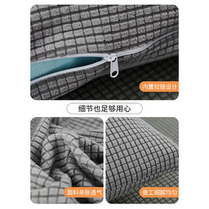 Funda de Almohada Cuadrada para Decoración del Hogar, 45x45cm, Tejido Grueso, Color Sólido, Mezcla de Algodón, Poliéster y Lino, para Sofá, Cama u Oficina - Product Image 5